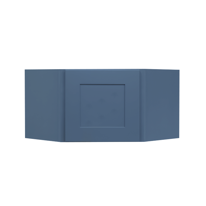 Lancaster Blue Wall Diagonal Cabinet 1 Door No Shelf