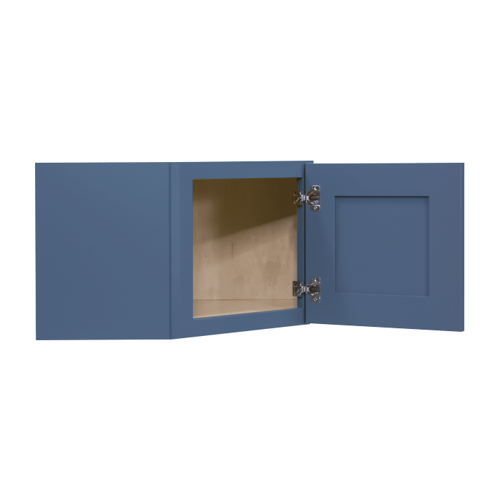 Lancaster Blue Wall Diagonal Cabinet 1 Door No Shelf