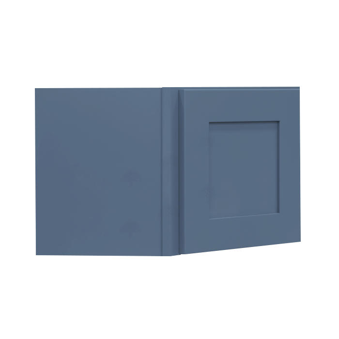 Lancaster Blue Wall Diagonal Cabinet 1 Door No Shelf