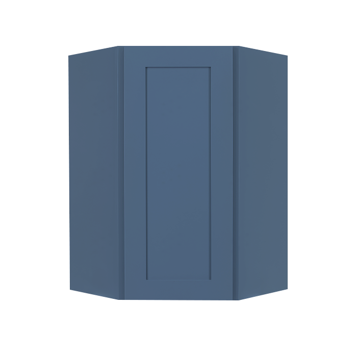 Lancaster Blue Wall Diagonal Corner 1 Door 2 Adjustable Shelves