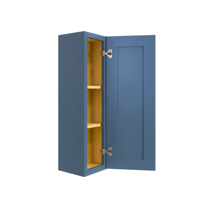 Lancaster Blue Wall End Angle Cabinet 1 Door 2 or 3 Shelves