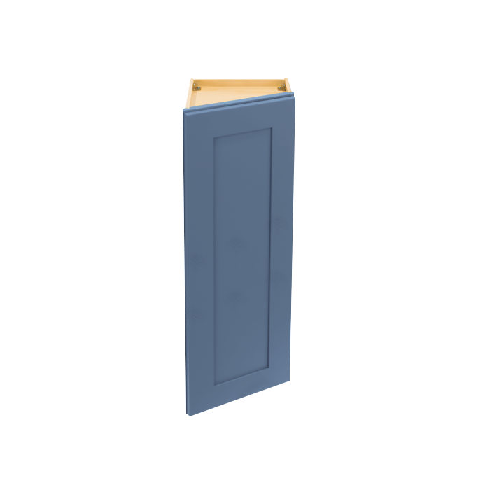 Lancaster Blue Wall End Angle Cabinet 1 Door 2 or 3 Shelves