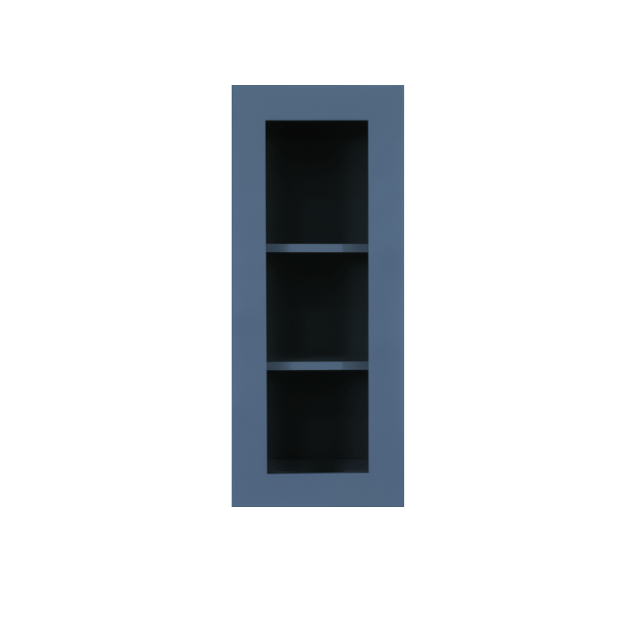 Lancaster Blue Mullion Door Cabinet 1 Door 2 Adjustable Shelves Glass not Included