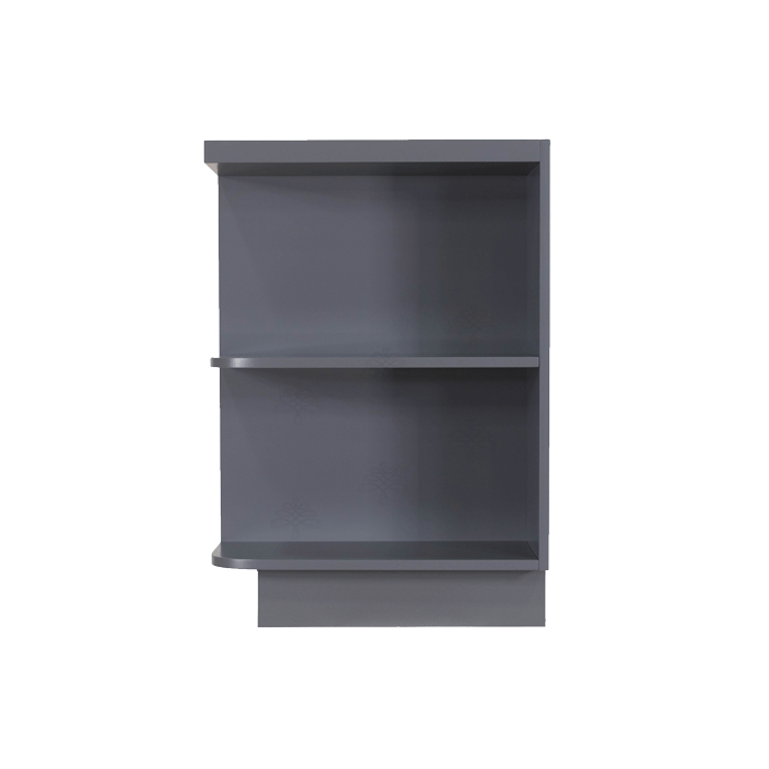 Lancaster Gray Base Open End Shelf 12 inch No Door 1 Fixed Shelf (Right)