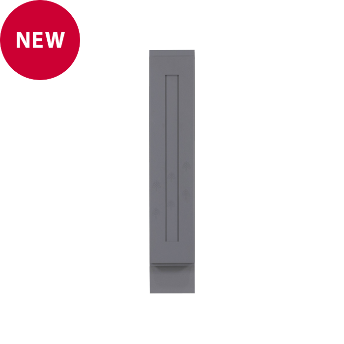 Lancaster Series Gray Shaker Base Spice Rack Cabinet