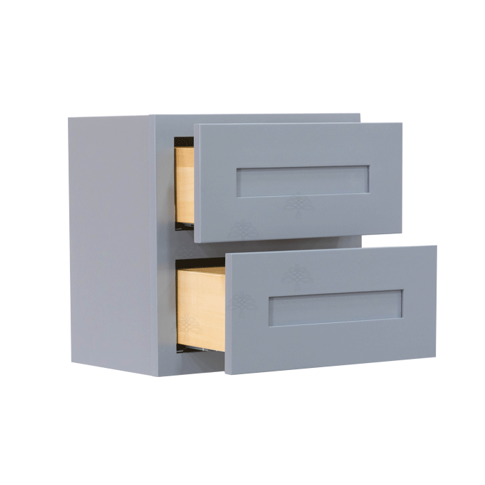 Lancaster Series Dark Gray Finish Shaker Cabinet Counter Top Drawer