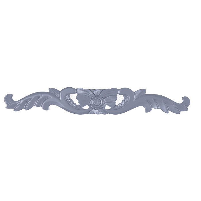 Lancaster Gray Valance Deco Flower