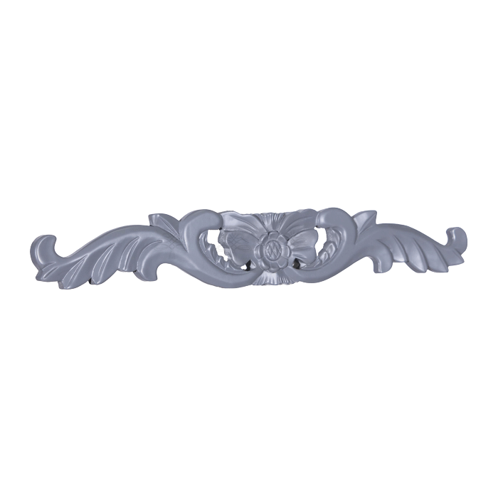 Lancaster Gray Valance Deco Flower