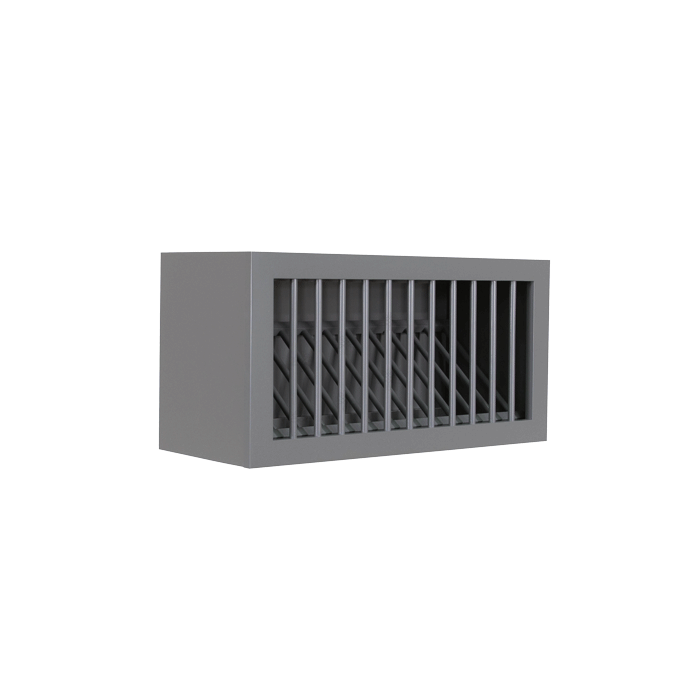 Lancaster Gray Wall Dish Holder Cabinet