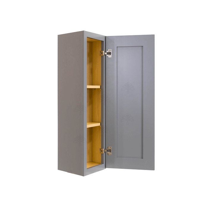 Lancaster Gray Wall End Angle Cabinet 1 Door 2 or 3 Shelves