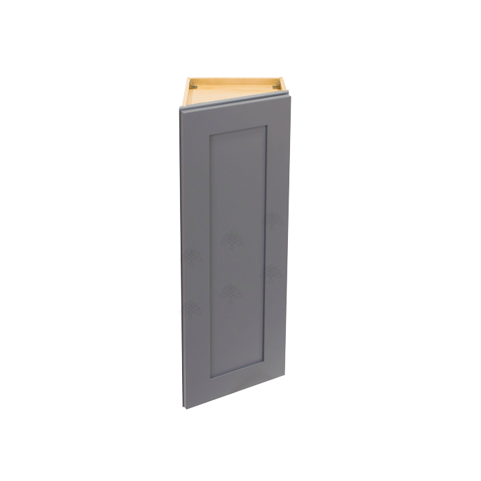 Lancaster Gray Wall End Angle Cabinet 1 Door 2 or 3 Shelves