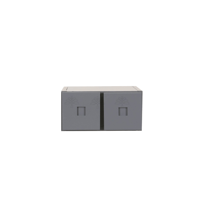 Lancaster Gray Wall Small Drawer Cabnet 3 Drawers
