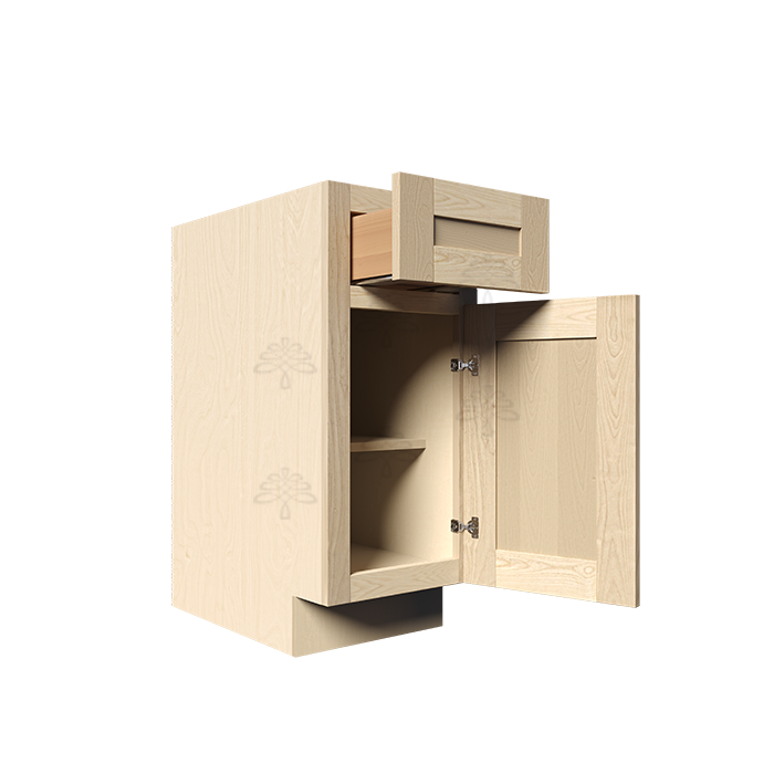 Lancaster Natural Shaker Base Cabinet 1 Door