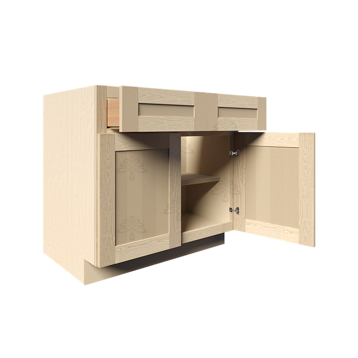 Lancaster Natural Shaker Base Cabinet 2 Doors