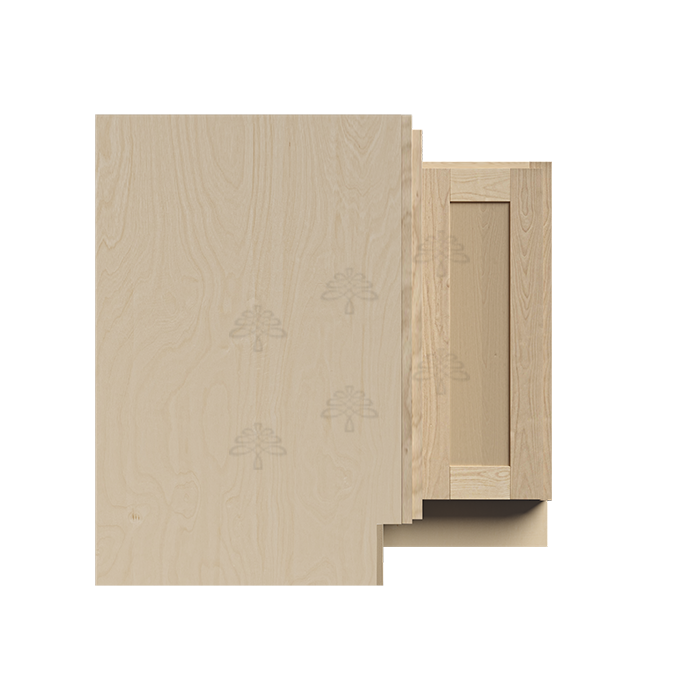 Lancaster Natural Shaker Base Lazy Susan Cabinet