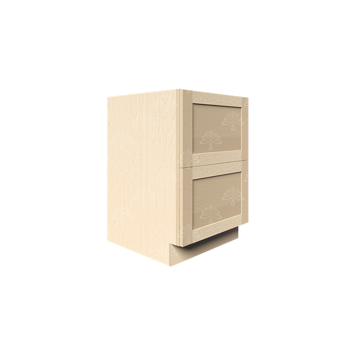 Lancaster Natural Shaker Base Cabinet with 2 Draws