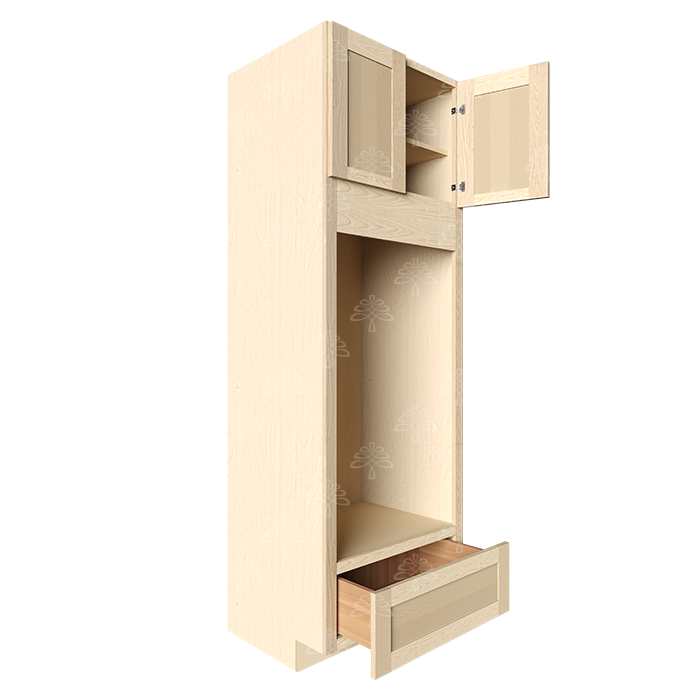 Lancaster Natural Shaker Double Oven Cabinet