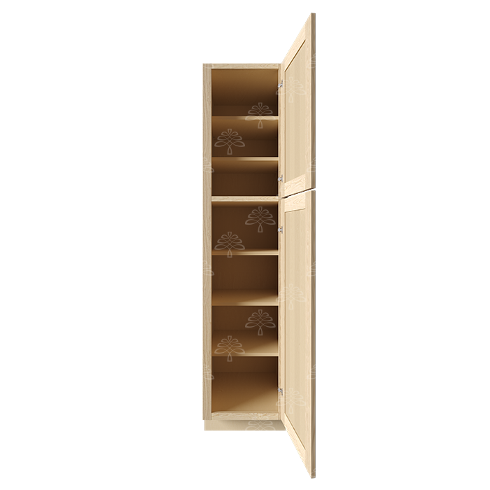 Lancaster Natural Shaker Pantry Cabinet 1 Door