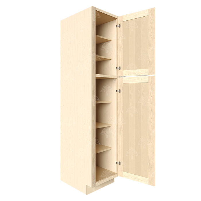 Lancaster Natural Shaker Pantry Cabinet 2 Doors
