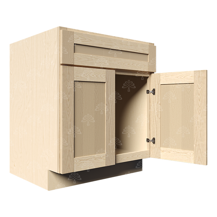 Lancaster Natural Shaker Vanity Sink Base Cabinet