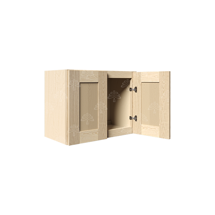 Lancaster Natural Shaker Wall Cabinet 2 Doors