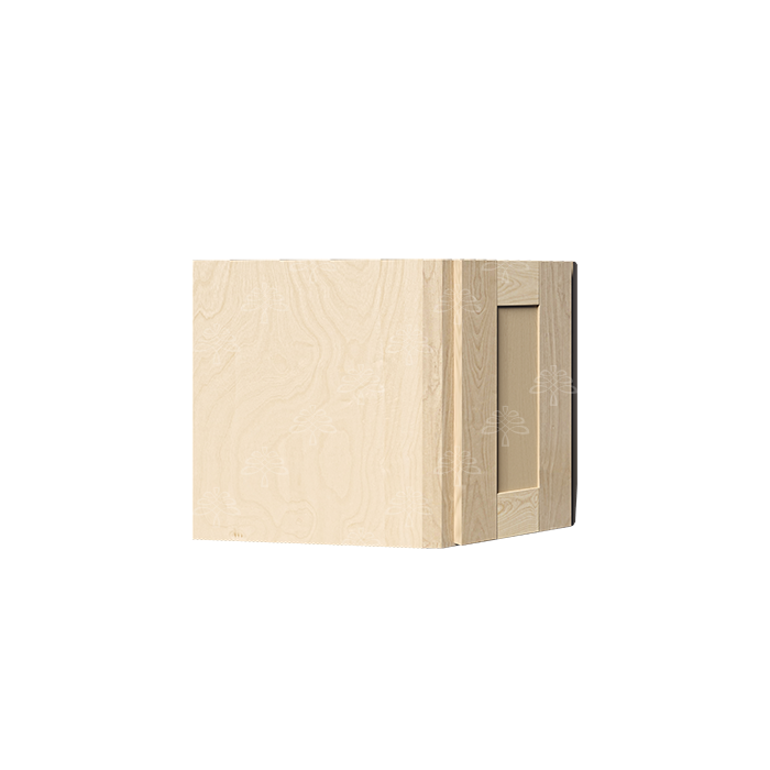 Lancaster Natural Shaker Wall Diagonal Corner Cabinet