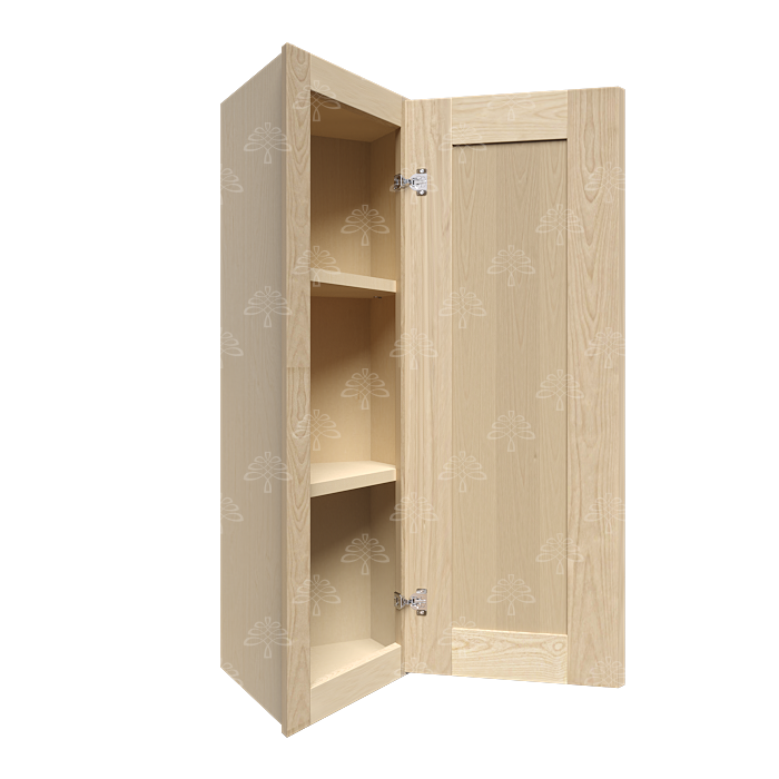 Lancaster Natural Shaker Wall End Angle Cabinet