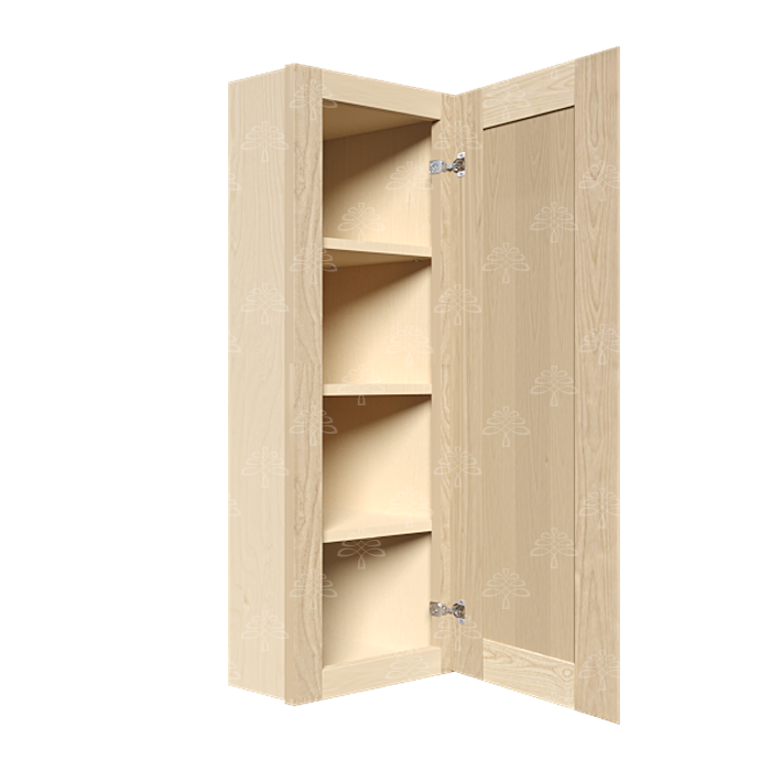 Lancaster Natural Shaker Wall End Angle Cabinet