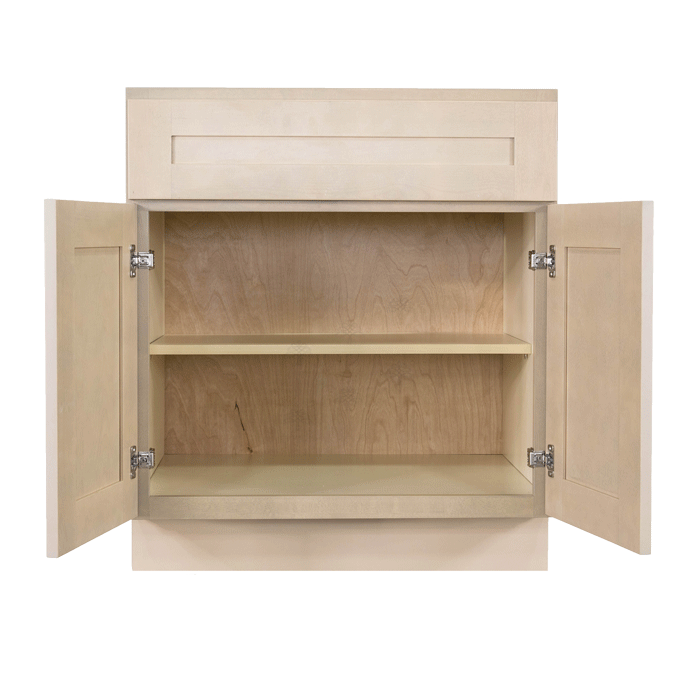 Lancaster Stone Wash Base Cabinet 1 Drawer 2 Doors 1 Adjustable Shelf