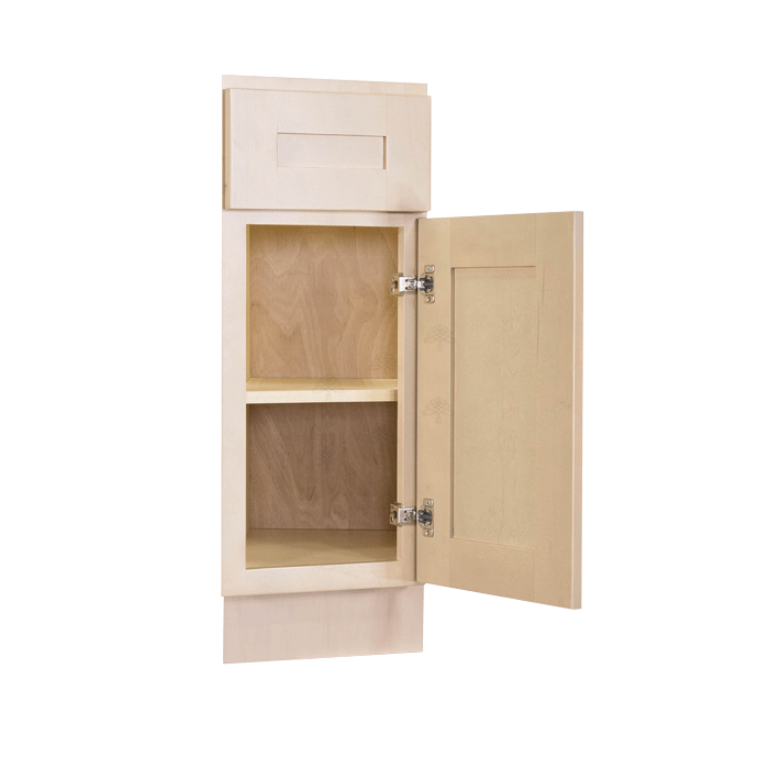Lancaster Stone Wash Base End Angle Cabinet 1 Fake Drawer 1 Door Adjustable Shelf (Right)