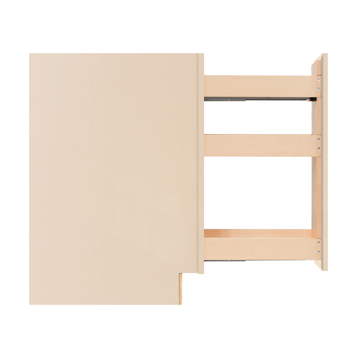 Lancaster Series Stone Wash Shaker Base Spice Rack Cabinet With Under-Mount Upgrade
