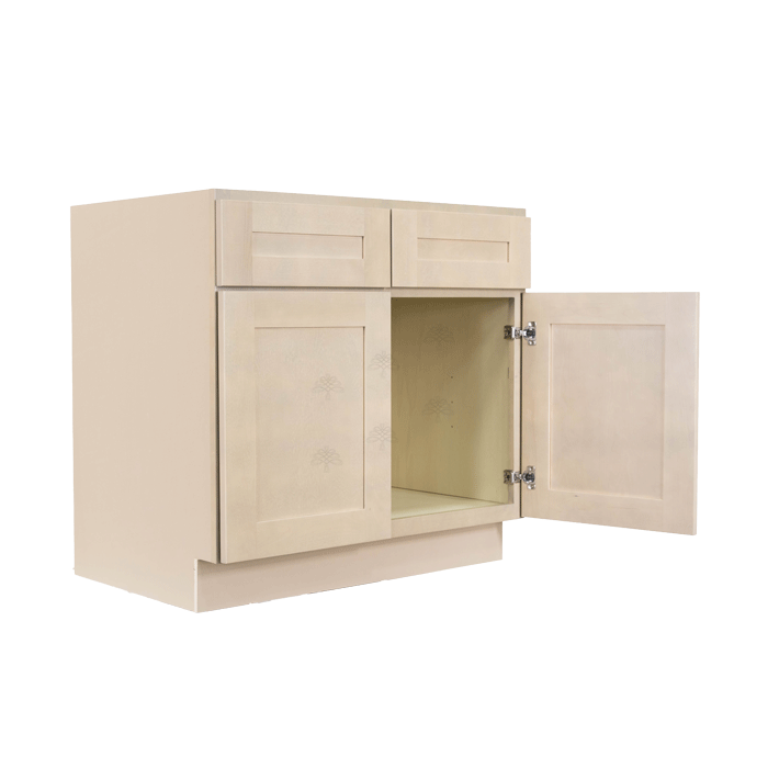 Lancaster Stone Wash Sink Base Cabinet 2 Dummy Drawer 2 Doors