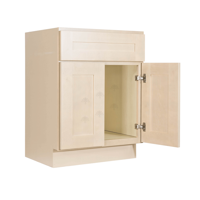 Lancaster Stone Wash Vanity Sink Base Cabinet 1 Dummy Drawer 2 Doors