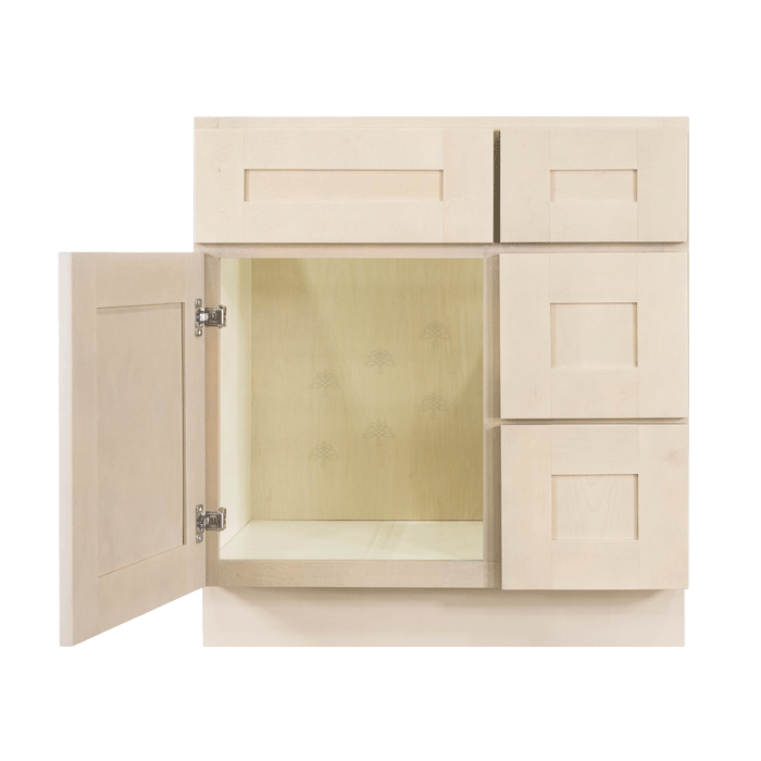 Lancaster Stone Wash Vanity Sink Base Cabinet 1 Dummy Drawer 1 Door (Right)