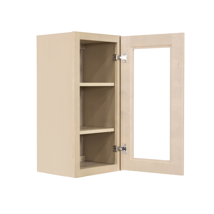 Lancaster Stone Wash Wall Mullion Door Cabinet 1 Door 2 Adjustable Shelves Glass not Included