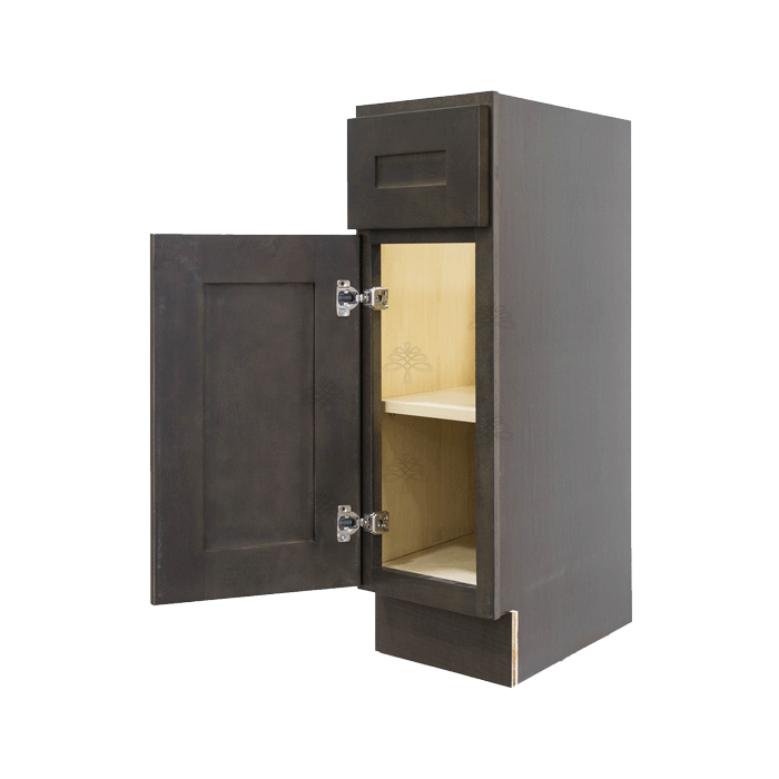 Lancaster Vintage Charcoal Base End Angle Cabinet 1 Fake Drawer 1 Door 1 Adjustable Shelf (Left)