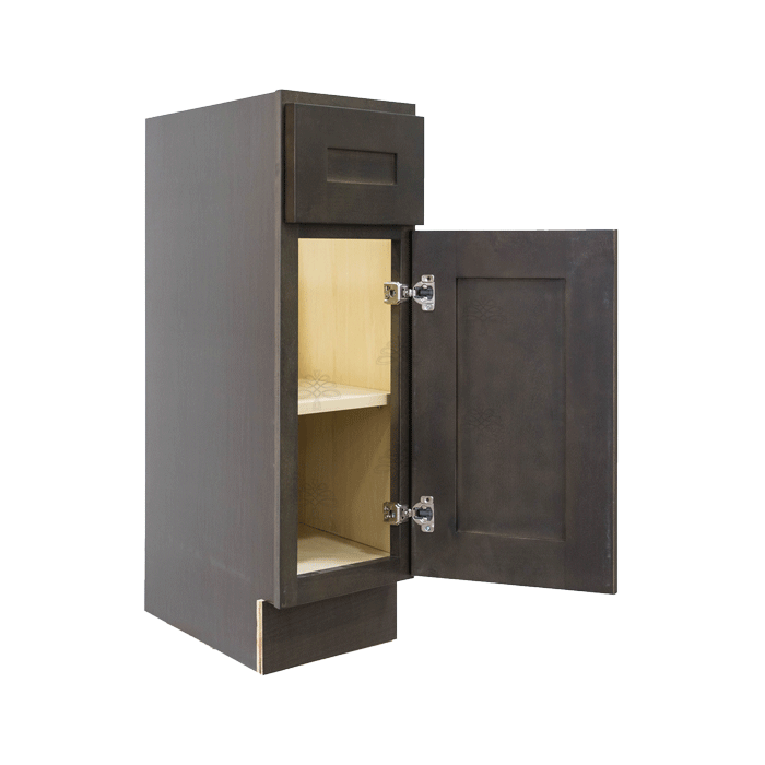 Lancaster Vintage Charcoal Base End Angle Cabinet 1 Fake Drawer 1 Door Adjustable Shelf (Right)