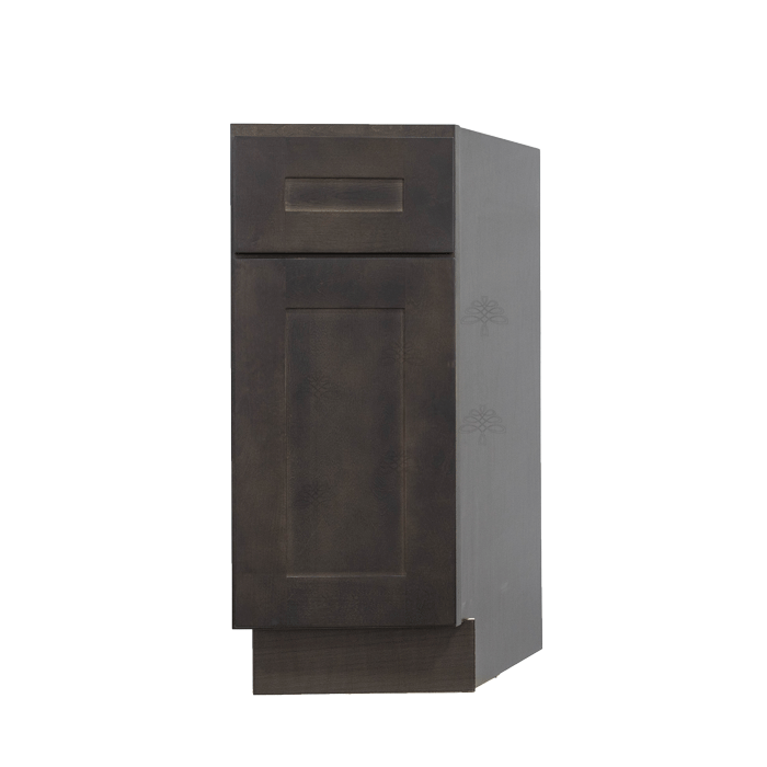 Lancaster Vintage Charcoal Base End Angle Cabinet 1 Fake Drawer 1 Door Adjustable Shelf (Right)