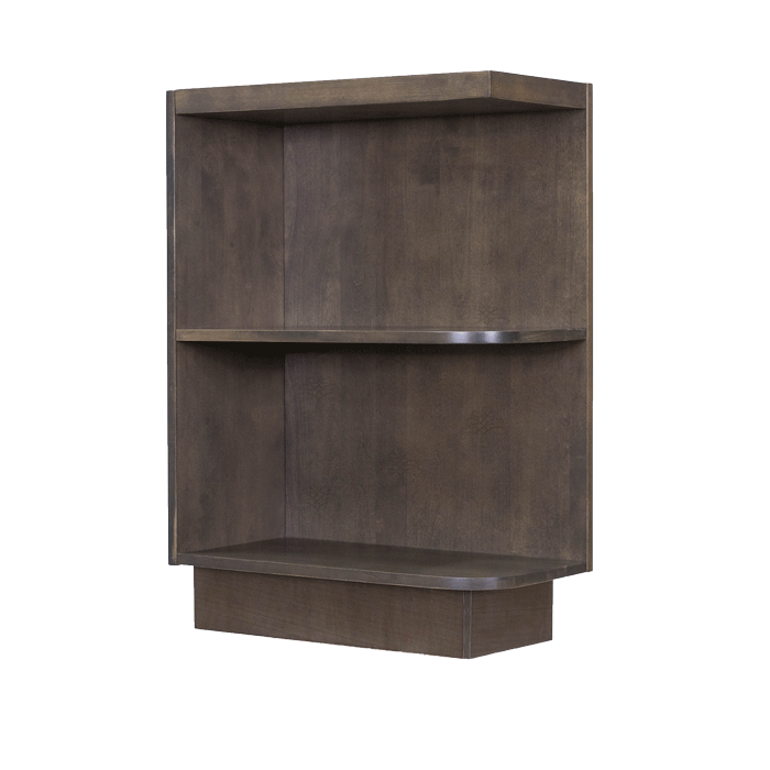 Lancaster Vintage Charcoal Base Open End Shelf 12 inch No Door 1 Fixed Shelf (Left)