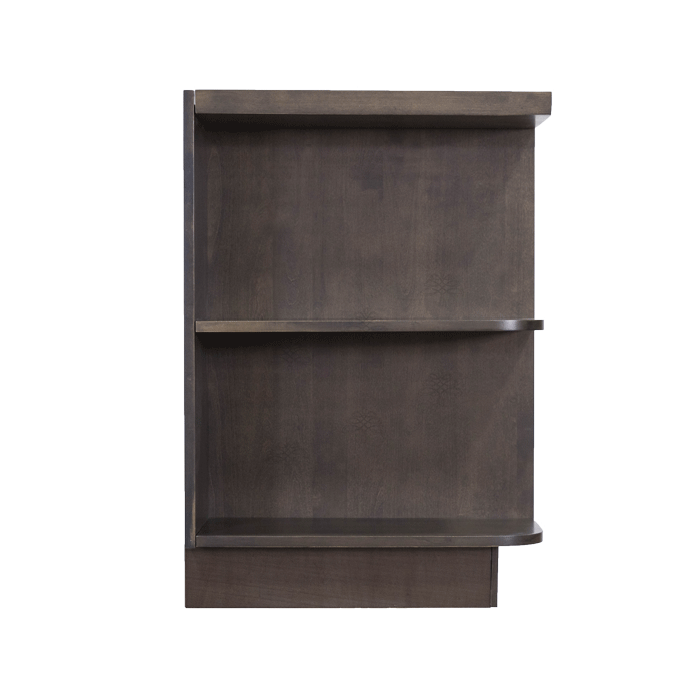 Lancaster Vintage Charcoal Base Open End Shelf 12 inch No Door 1 Fixed Shelf (Left)