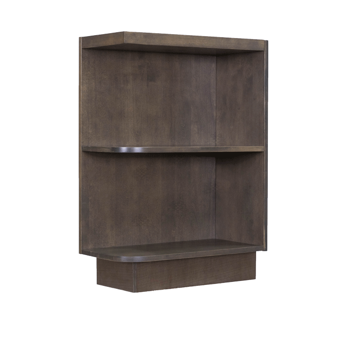 Lancaster Vintage Charcoal Base Open End Shelf 12 inch No Door 1 Fixed Shelf (Right)