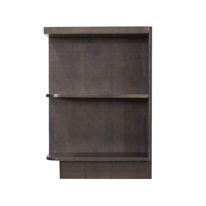 Lancaster Vintage Charcoal Base Open End Shelf 12 inch No Door 1 Fixed Shelf (Right)