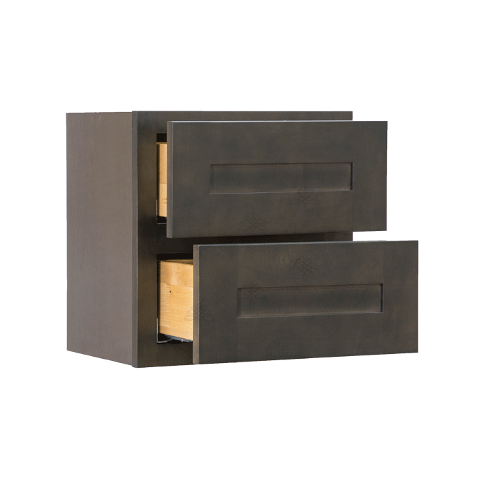 Lancaster Series Vintage Charcoal Finish Shaker Cabinet Counter Top Drawer