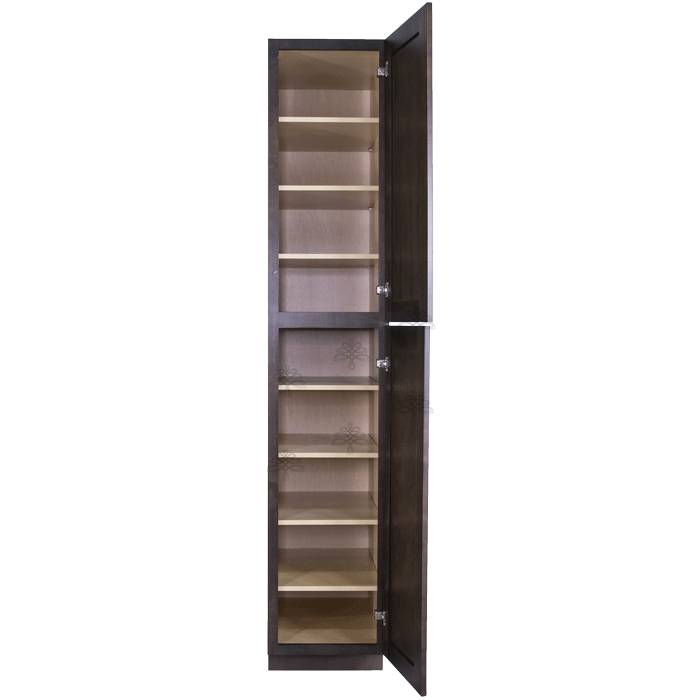 Lancaster Vintage Charcoal Tall Pantry 1 Upper Door and 1 Lower Door