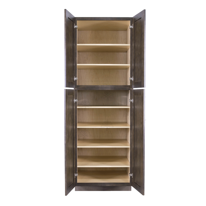 Lancaster Vintage Charcoal Tall Pantry 2 Upper Doors and 2 Lower Doors