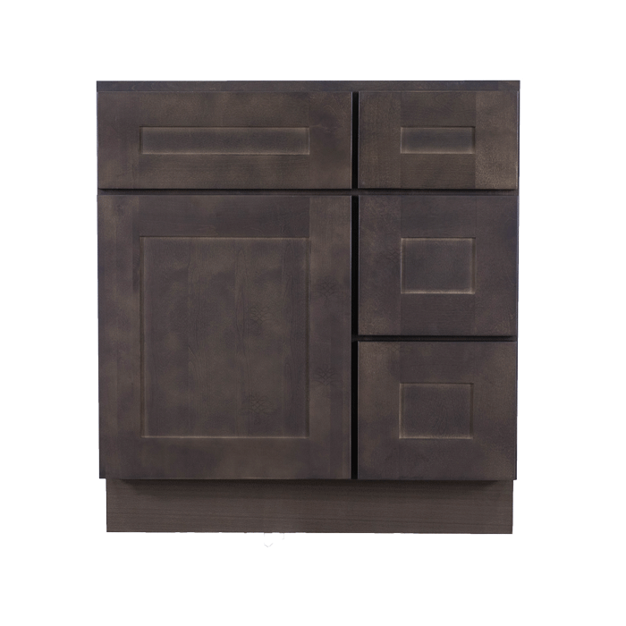 Lancaster Vintage Charcoal Vanity Sink Base Cabinet 1 Dummy Drawer 1 Door (Right)