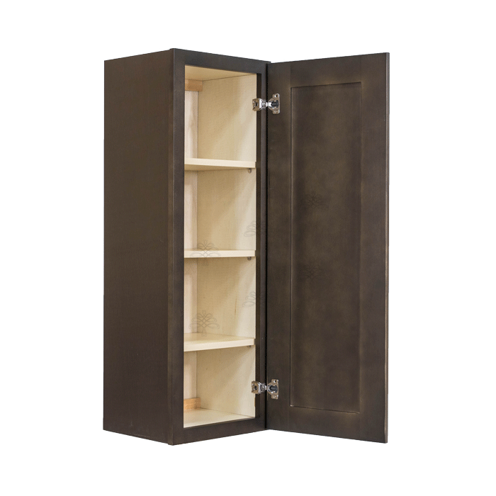 Lancaster Vintage Charcoal Wall Cabinet 1 Door 3 Adjustable Shelves
