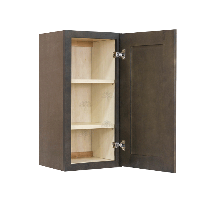 Lancaster Vintage Charcoal Wall Cabinet 1 Door 2 Adjustable Shelves 30-inch Height