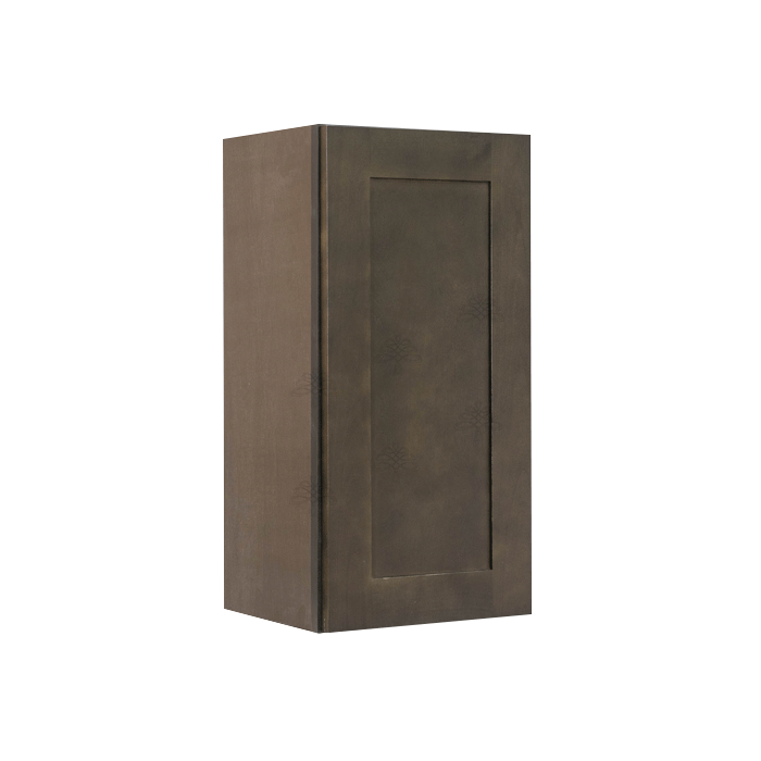 Lancaster Vintage Charcoal Wall Cabinet 1 Door 2 Adjustable Shelves 30-inch Height