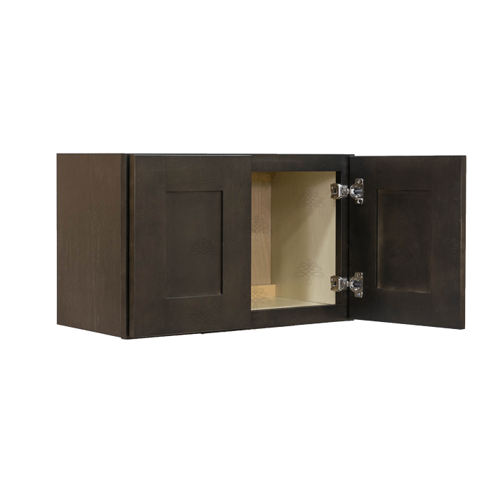 Lancaster Vintage Charcoal Wall Cabinet 2 Doors No Shelf